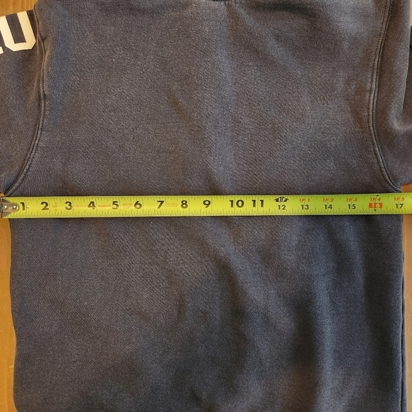 Womens Juniors Size Large Old Navy Quarter Zip Pullover Hoodie Navy Blue - Picture 7 of 11